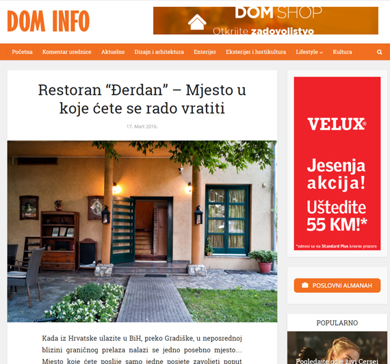 Restoran Đerdan - Gradiška